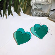 Korean Summer Sweetheart Heart Shaped Earrings
