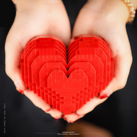 Heart-Shaped Building Blocks Creative Puzzle Toy