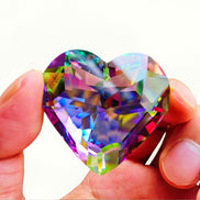 Crystal Heart Bead Pendant