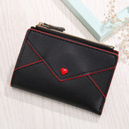 Heart-Shaped PU Card Bag for Women