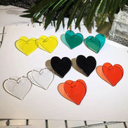Korean Summer Sweetheart Heart Shaped Earrings