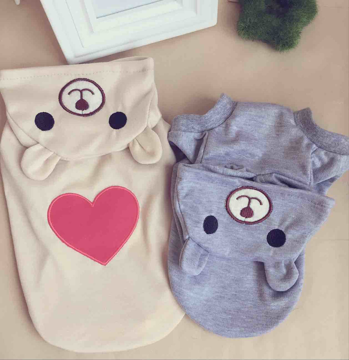 Pet Clothes with Heart Bear Transformation Outfit