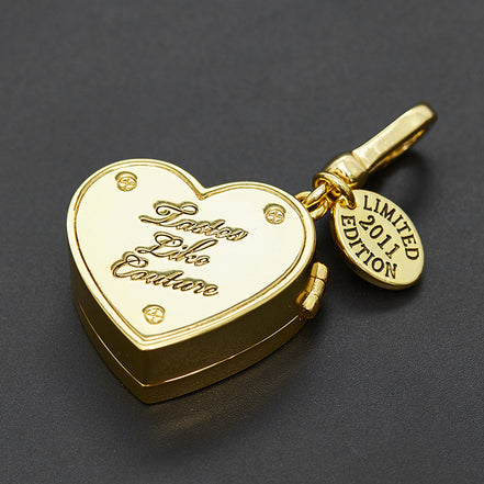 Fashionable Transparent Heart-Shaped Chocolate Box Keychain