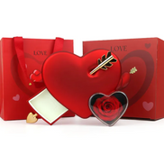 Arrow Through Heart Rose Gift Box